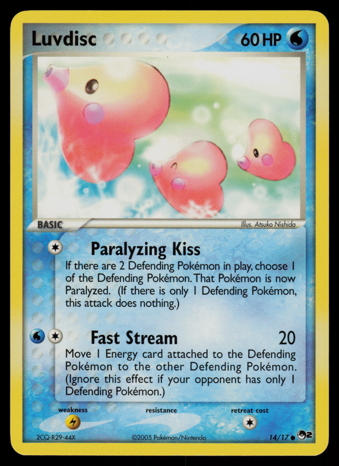 Luvdisc - 14/17 - Pokemon Card Pop Series 2 Promo Common - NM