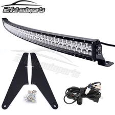 52'' LED Light Bar w/Roof Mounting Bracket,Wire For 99-04 Jeep Grand Cherokee WJ