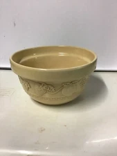 Cream Crock Bowl, Dough Bowl, Primitive Style Pottery Farmhouse Kitchen