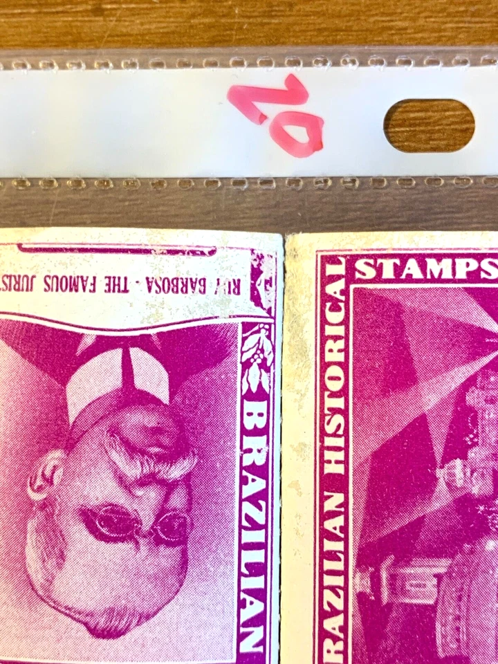 Brazilian Historical 1939 Worlds Fair (?) Amoco (?) (24) Stamp Sheet (#20) - Image 3 of 4