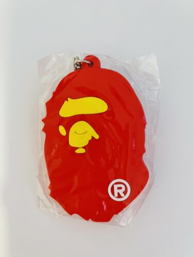 Bape A Bathing Ape Red Classic Logo Ring Keychain - Picture 1 of 2