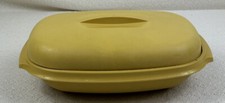 Vintage Tupperware Harvest Gold 3 Piece Vegetable/Rice Steamer Strainer #1273-3