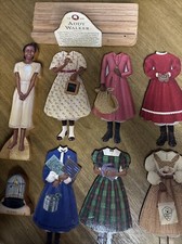 American Girl Addys wooden Paper Doll - wooden outfits-display stand