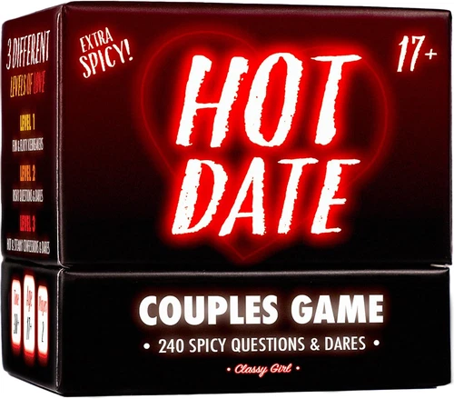 Hot Date Couples Game for Adults - 240 Spicy, Fun Questions & Dares for Romantic