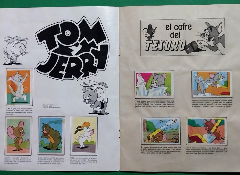 1967 ALBUM TOM and JERRY Salo & Navarrete 100% Complete VTG PERU Edition Rare! - Image 2 of 4