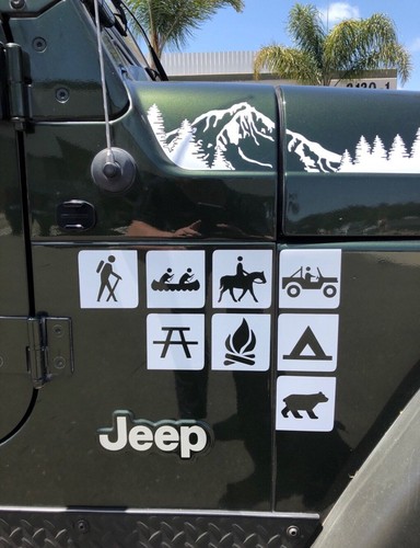 Recreation and Trail Symbol or Sign Decal 3x3in - Picture 4 of 47