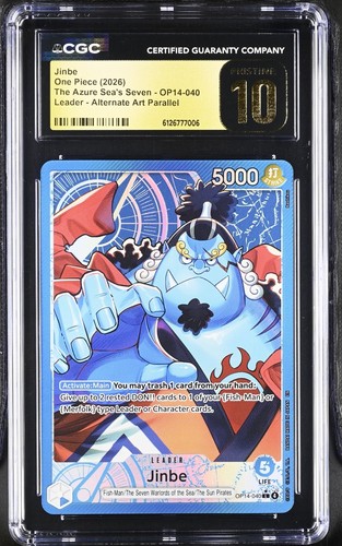 Jinbe (Alternate Art) graded CGC 10 for sale on eBay
