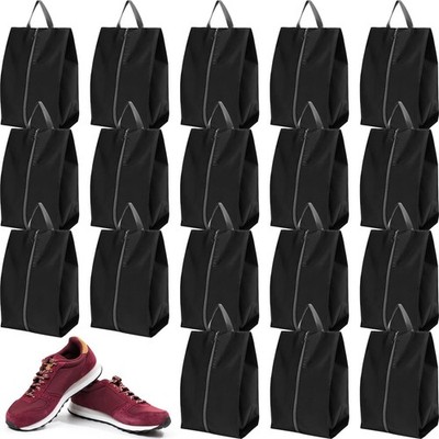 Paterr 18 Pcs Shoe Bags for Travel XX-Large Storage Packing Organizer black