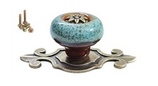 10 Pack Retro Ceramic Knobs,Vintage Dresser Kitchen Petal Cabin... FAST USA SHIP