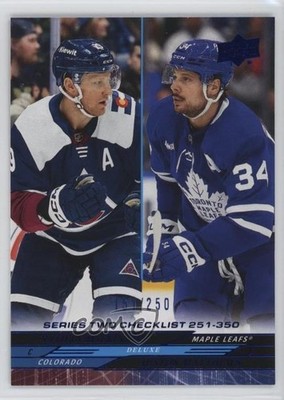 2024 Series 2 Checklist Deluxe 151/250 Auston Matthews Nathan MacKinnon #449 7i2