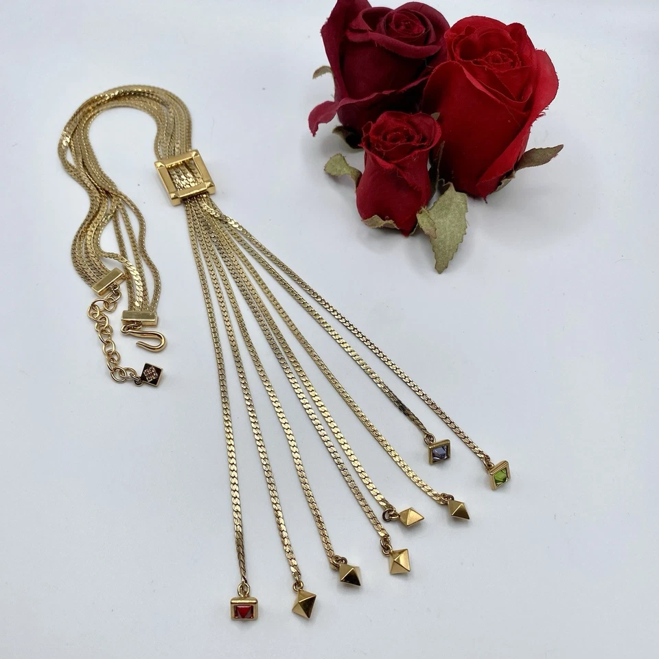 Collar Neo-Vintage Givenchy Lariat Tono Joya Borla Rockstud Foto 2 de 4