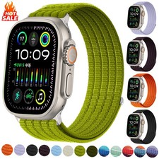 Nylon Sport Loop Band for Apple Watch 11 10 9 8 7 6 5 SE 3 2 44 41 45 42 46 49mm