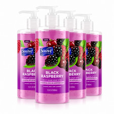 Suave Essentials Black Raspberry Hand Soap 13.5 oz Moisturizing 4 Pack