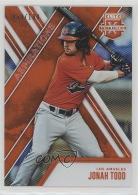 2017 Panini Elite Extra Edition Aspirations Orange 60/100 Jonah Todd #196 0q0