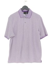 Jos. A. Bank Men's Polo M Multi Striped Cotton with Spandex Basic