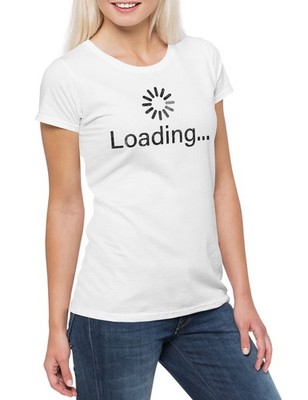 Loading Symbol Damen T-Shirt Informatiker Programmierer PC Informatik IT