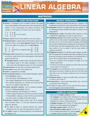 Linear Algebra (Quick Study Academic)