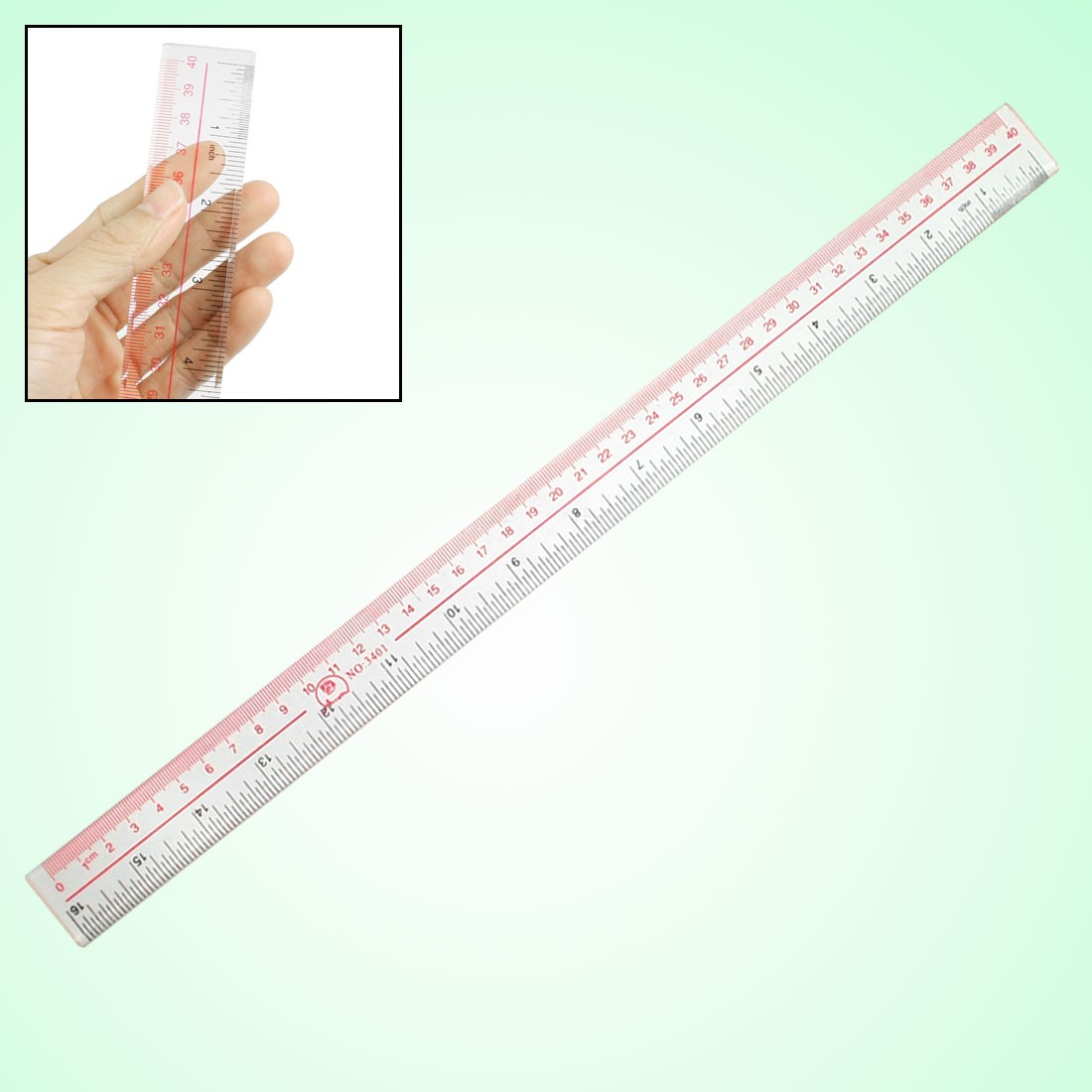 Quilting Rulers Uxcell Film Flexible Ruler 100cm 0.1mm Scale With R ...