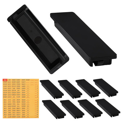 Square D QO Circuit Breaker Filler Plates - 10 Pack with Electrical Panel Label