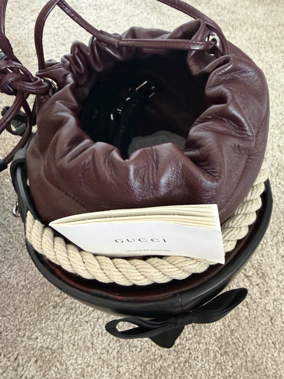 Genuine Gucci Equestrian Hat Bag image 3