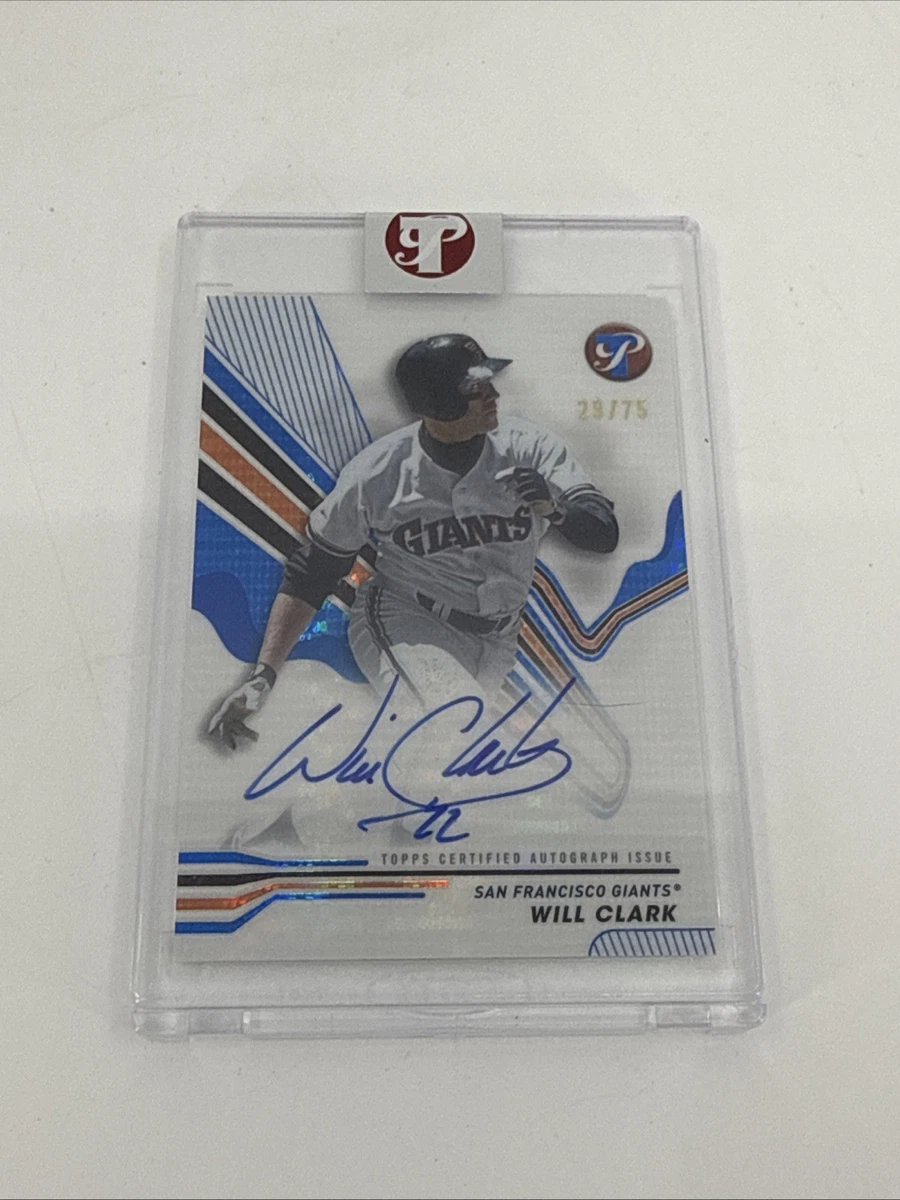 2024 Topps Pristine Blue Refractor Will Clark Auto /75 | eBay