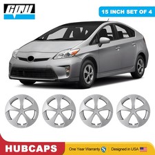 15 Set Of 4 Lacquer Hubcap Wheel Silver Rim Covers Fit For 2010-15 Toyota Prius 15 Set Of 4 Lacquer Hubcap Wheel Silver Rim Covers Fit For 2010-15 Toyota Prius