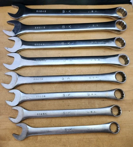 SK Tools - 8 Pc SAE Large Size 12 Pt Combination Wrench Set (1" - 1-1/2") - Imagen 8 de 10