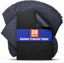 Carbon Paper for Tracing Graphite Transfer-Paper - PSLER 30 Pcs Black Graphite P