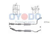 Oyodo Katalysator Passend FüR Toyota Prius Liftback _W2_ 1.5 Hybrid Euro 4 (D4)