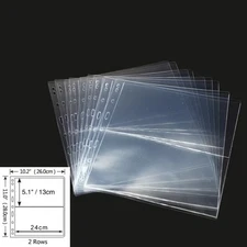 10 9-Hole Pages Display for PMG PCGS Graded Banknotes – Currency Album Refills