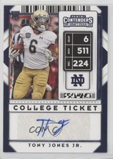 2020 Panini Contenders Draft Picks College Ticket Tony Jones Jr #126 Auto 1cc7