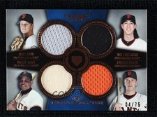 2013 Museum Collection Copper 4/75 Willie Mays Matt Cain Tim Lincecum HOF 0b0