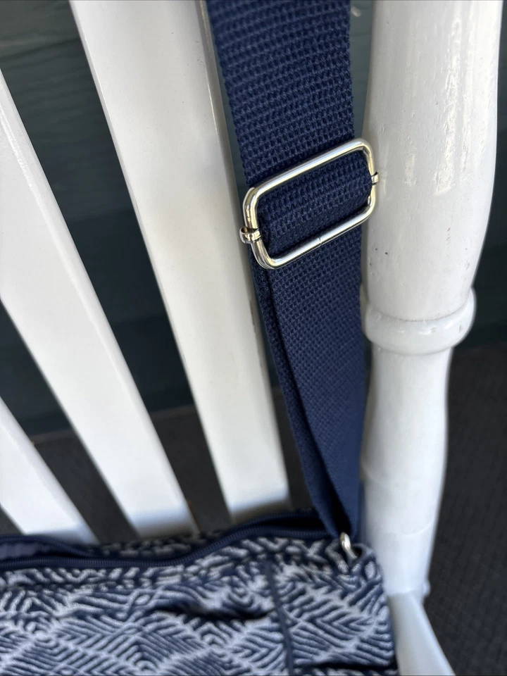 Bolso Mensajero Grande Thirty One Azul/Gris, Bandolera, Bolso de Mano Organizado, Foto 3 de 4