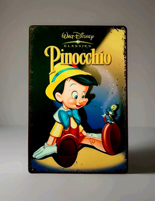 Blech- Metallschild- *PINOCCHIO*  - WALT DISNEY CLASSICS - 20 x 30 cm - Neu!!