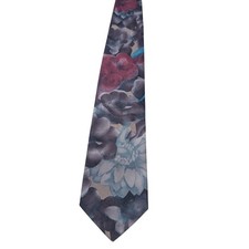 Jonny Bongo Necktie Mens Multicolor Floral Wide Retro USA Made Tie