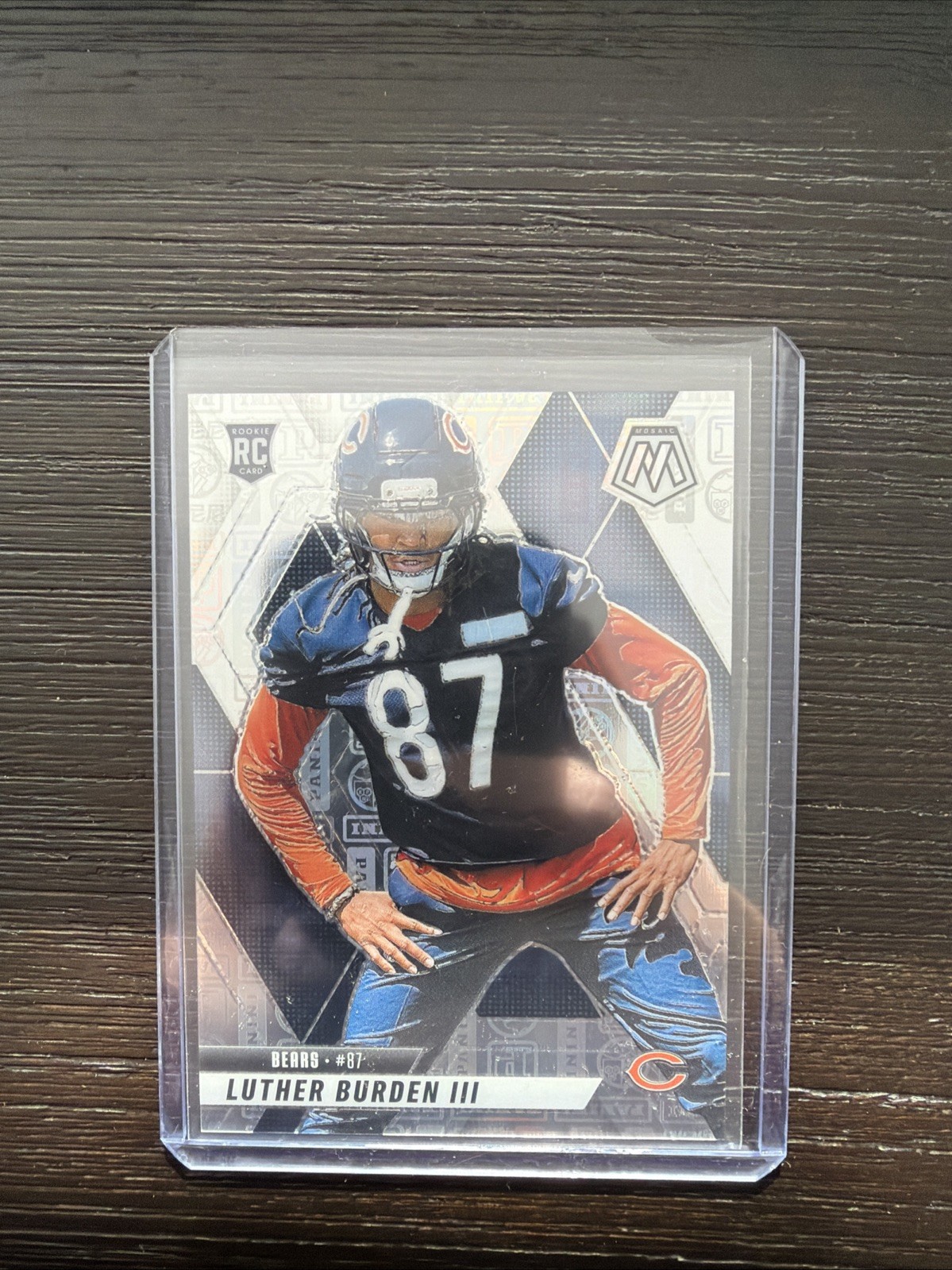 Luther Burden III 2025 Panini Mosaic SILVER KNIGHT PRIZM /149 Bears RC #383