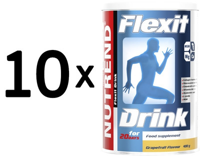 10 x Nutrend Flexit Drink, Peach - 400g (32,50 EUR/kg)