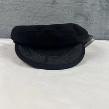ATHENIAN-FQH Authentic Black Wool Greek Fisherman's Cap 6 7/8 Handmade in Greece