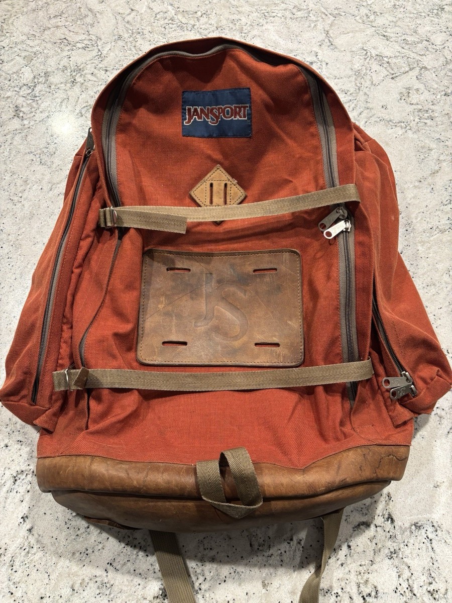 Vintage 70s JanSport Backpack - Circa 1970s - Metal Buckles, Leather Trim |  eBay