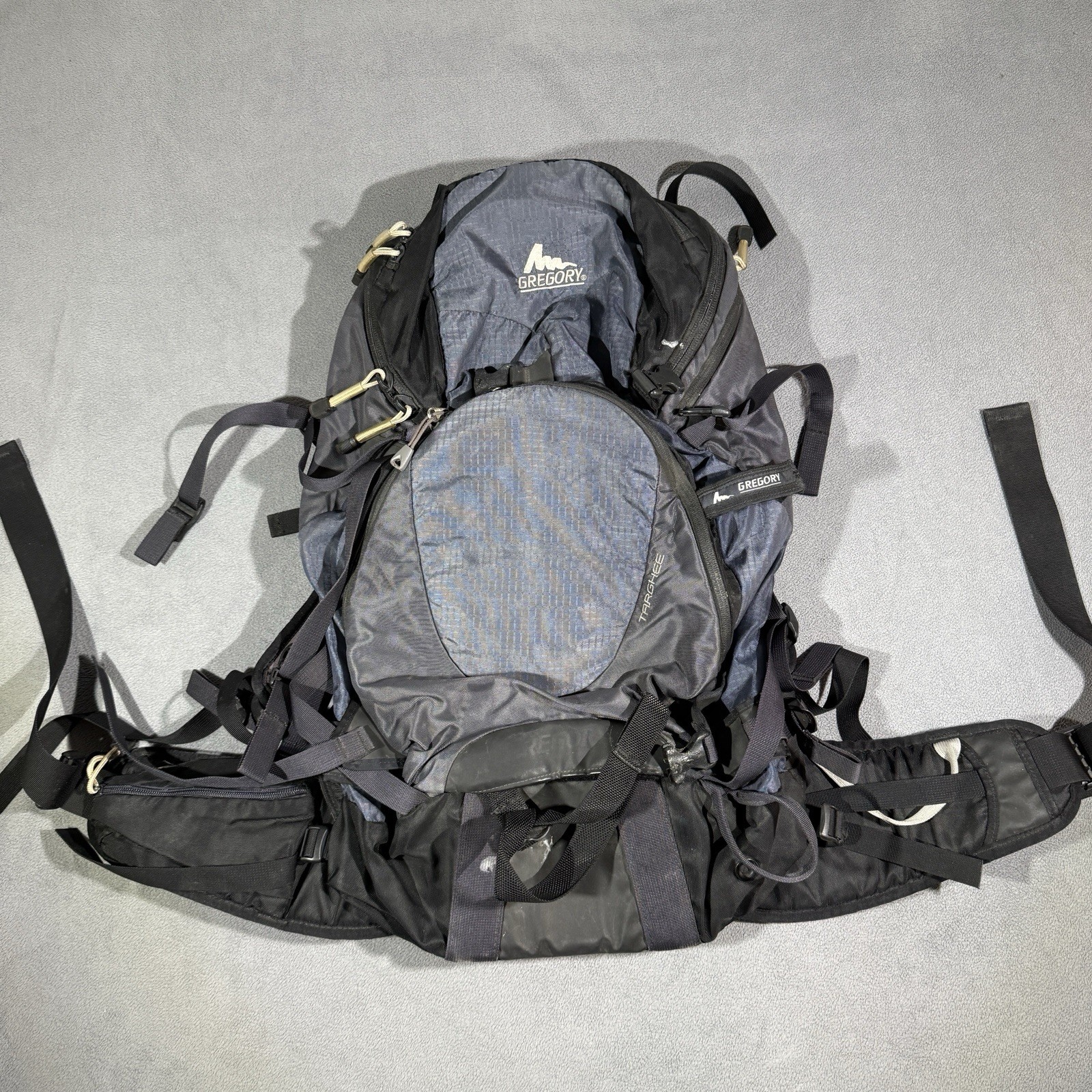 Gregory Targhee Internal Frame Hiking Backpack Blue/Black Size M Trekking Pack