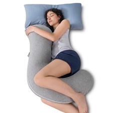 Body Pillow, Full Body Support Pillow for Side Sleepers, Cooling Soft S Shape...