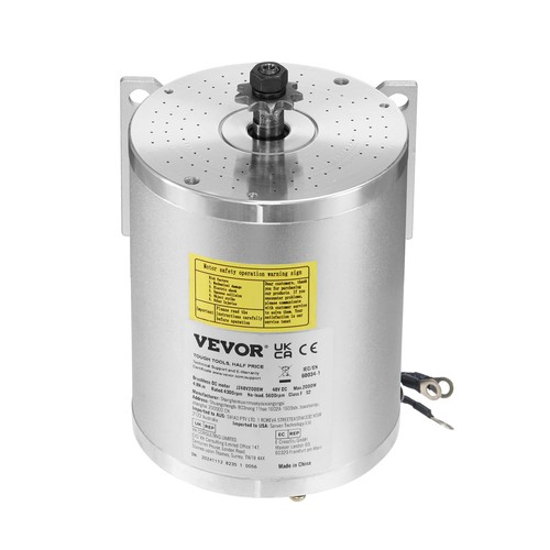 VEVOR Kit Motore Elettrico Senza Spazzole 2000 W 48 V 4300 RPM per Scooter - Imagen 9 de 12