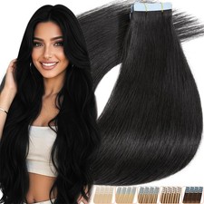 CLEARANCE Tape In Extensions 100 Real Remy Human Hair Skin Weft Thick 80 Pieces