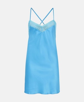 Schickes Damen Neglige Nachthemd  LingaDore Farbe blau Größe XXL neu