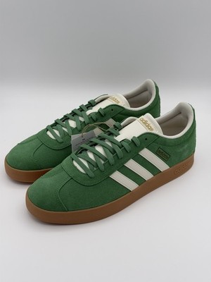 Adidas VL Court 2.0 Men s Athletic Shoe Green Sneakers Footwear Size 12
