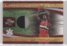 2009 Season Update Christmas Cards Materials Prime 18/25 Martell Webster #30 e1e