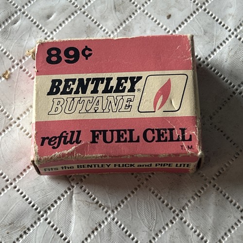 Vintage Bentley Butane Refill Fuel Cell Fits Flick & Pipe Lighters