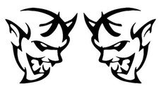 Dodge Demon Charger Challenger Hellcat Left Right Vinyl Decal Die Cut
