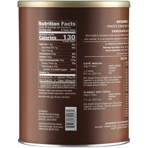Sweet Ground Chocolate and Cocoa | 3 Lb. | Baking & Desserts - Picture 2 of 11