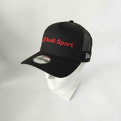 AUDI SPORT New Era 9FORTY Trucker Hat Black Adjustable Mesh Cap